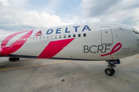 pink airplane airline|delta airlines pink plane.